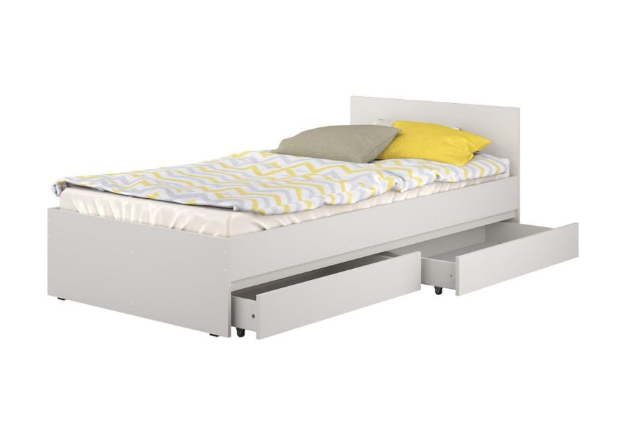 Сити Кровать с ящиками КР-56 900 (белый) МФ Ваша Мебель